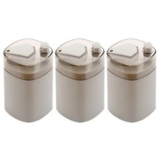 제로리빙 원터치 자동 이쑤시개통 요지 케이스 디스펜서, 그레이, 3개