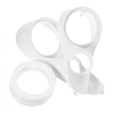 Cabilock 자동차 스피커 브래킷 세트 3세대 자동 스피커 장착 스페이서 범용 차량용 3방향 주파수 오디오 어댑터 링 자동차 오디오 액세서리용 튼튼한 플라스틱 와셔, 1