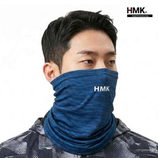 HMK 프리미엄 멀티 쿨 넥워머 마스크 자외선 차단 남여공용 스카프 12가지 색상, 1개, 12 오션블루