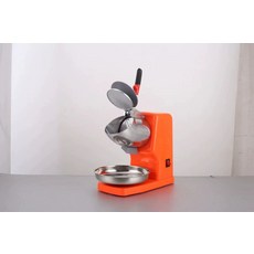 카페 빙수기 아이스 업소 빙설기 탕비실 실타래 빙삭기 얼음갈기 빙수 팥빙수기계 선물팩, 오렌지 더블블레이드 하이 바디 플래그십강화모델, 기본 색상