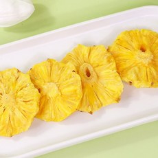 건조 파인애플 파인애플 조각 파인애플 건조 과일 조각 파인애플 건조 과일 파인애플 링 바삭한 차 장식용 간식, 건조파인애플링 100g2봉지 새콤달콤 찰진, 1개