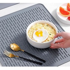 식기건조매트 이든앤저스티스 인테리어 실리콘 식기 건조 매트, 중형 그레이, 본상품선택