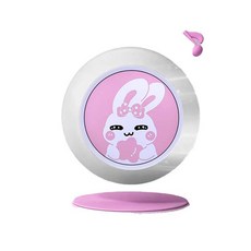 兒童太空人語音跳高計數器 25檔可調拍拍發光, 摸高器不可上下調節款粉, 1個