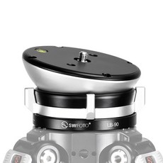 SWFOTO LB-90 레벨링 베이스 저중심 운대 알루미늄 합금제 부하 25KG, 1개