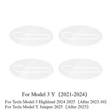 Tesla Model 3 Y Juniper 2021-2026 도어 핸들 스크래치 프로텍터-역방향 페인트 보호 TPU 필름 자동차 의, 01 8PCS M3Y 21-25, 01 China Mainland
