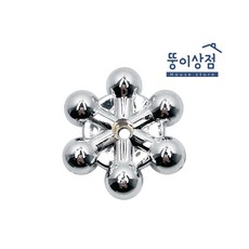 국산 크롬 부동전 핸들 교체 야외 수도꼭지 밸브, 1개