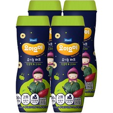 요미요미 오가닉퍼프 과자, 혼합맛(단호박/고구마), 42g, 4개