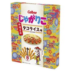 Calbee 卡樂比 塔可飯口味脆薯條 8包入, 1盒, 160g