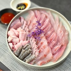 [요리하는남자들] 자연산 신안 민어회 필렛 슬라이스 300g 500g 민어 5kg 이상, 1박스, 신안 민어회 필렛 300g