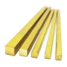 황동 사각형 바 막대 플레이트 시트 스트립 다양한 크기, [29] 12x12mm 1pc, [01] Length 150mm