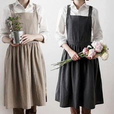명품 내츄럴 다용도 원피스 포켓 앞치마 주방앞치마