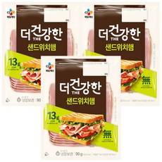 CJ The더건강한 샌드위치햄 90g, 3개