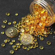 독특한 투명 씰링 왁스 비즈 식물 왁스 도장 웨딩 왁스 도장 도구 만들기 상자 안에 65g, 02 금, 1