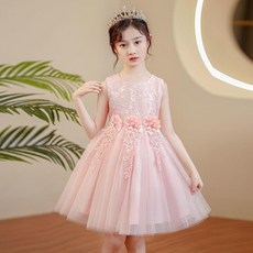 連衣裙 花童連衣裙 女童夏季禮服兒童生日公主裙