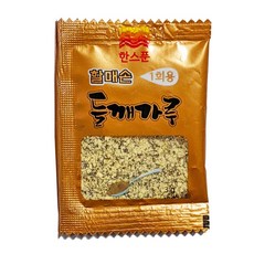 일회용 들깨가루 포장 배달 업소용 볶은들깨, 3g, 100개, 1봉지