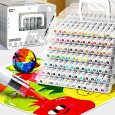 DC 대용량 마카펜 직액식 디자인 드로잉 미술 전문 채색 애니메이션용 소프트 브러쉬 펜, 1세트, 36색