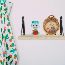 벽걸이형 플로팅 선반 거실 옆 책장 단일 행 파티션 브래킷 공간 절약 정리, 01 【아이보리 화이트】 3종 세트