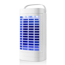 光波七葉風扇吸入式 低噪音一鍵啟動 便捷提手雙重滅蚊, 補蚊燈(白色)