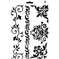 ST-B50-0029 型染版(Stencil) - 蝶古巴特DIY簍空模板，精美塗鴉繪畫模版, 1個, B50-0029