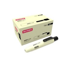 모리스 저스트클릭 유성매직 M2, 블랙, 12개