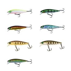 GAN MINNOW 55s 路亞餌 55mm 7色隨機 30入, 1個