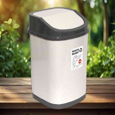 한진 푸시정사각 휴지통 10리터 중 스윙 쓰레기통 자동쓰레기통