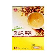 오뚜기 힐링타임 잣 호두 율무차 100T/국산차 전통차, 18g, 100개입, 1개