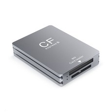 2 in 1 CFexpress Type B SD 카드 리더기 휴대용 CFExpress 리더 USB3.2 10Gbps 듀얼 슬롯 SD 메모리 카드 어댑터 B+SD, B형+SD, 표시된 대로