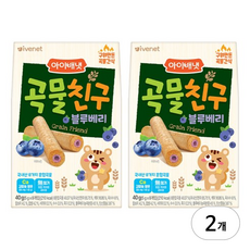 아이배냇 곡물친구, 블루베리, 40g, 2개