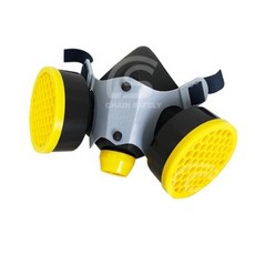 CHAIN SAFELY 防毒面具 雙罐SD-503 活性碳濾罐 有機氣體專用 可調整固定式, 1個, SD-503 (雙罐面具)