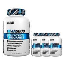 EVLUTIONNUTRITION BCAA支鏈胺基酸膠囊 5000mg, 240顆, 4罐