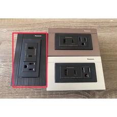 Panasonic 國際 GLATIMA WNF1474mb USB-A USB-C 智能快充 18W PD 插座, 1個, 直式面板,銀色