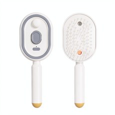 電動噴霧按摩梳 輕巧便攜 頭皮SPA, 霧養氣囊按摩梳 米色, JY - 603