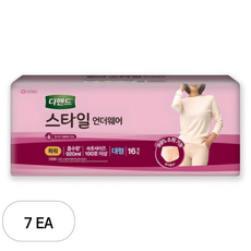 디펜드 여성용 스타일 언더웨어 성인기저귀 파워 대형, 16개입, 7개