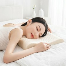 살랑데이 목이 편안한 라텍스 낮은 베개, 1개, 화이트