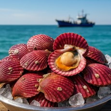 청온수산 산지직송 오동통 통영 홍가리비 특대, 1박스, 5kg (90마리 전후)