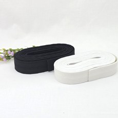 드림토리 단추구멍 허리고무밴드 25mm 4.5M(5마), 2개, 검정+흰색