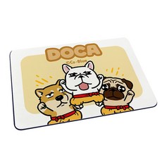 豆卡頻道 軟式珪藻土吸水地墊60x40 防潮 狗狗 柴犬 法鬥 巴哥 DC0022, 打氣加油, 1個