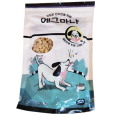 [1+1]에그마나 프리미엄 강아지 사료 (파우치) 500g l 성장 면역 털빠짐 방지 l 피모 윤택 l 소화흡수 좋은 계란 원료, 1개