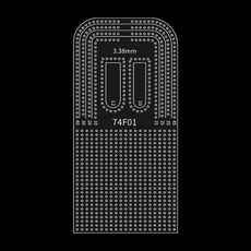 가죽 패턴 YOMDID 아크릴 펀칭 포지셔닝 드릴링 눈금자 공예 패치 워크 계산 템플릿 스텐실 DIY 바느질 도구, 옵션01) AA, 1개