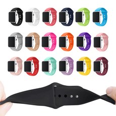 애플워치 호환 스트랩 42mm 44mm 45mm 49mm 밴드 우레탄 시계줄, 블랙 42/44/45/49 호환, 1개