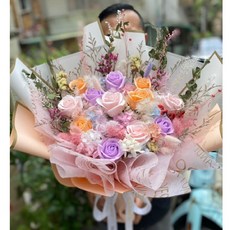 夢幻玫瑰花束 永生花束 乾燥花束, 美夢成真,都不加購