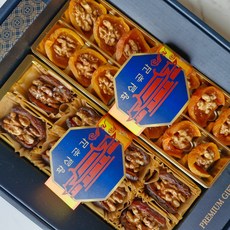 [상주황실곶감] 상주곶감 대추야자 크림치즈호두말이 혼합세트 1호 상견례이바지설선물, 호두곶감2팩+대추야자호두정과1팩, 1