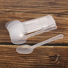 ^^혀니스토어 [이라이프] 다회용 수저 10개입 반투명 일회용품