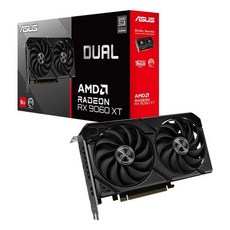 ASUS Dual Radeon RX 9060 XT 16GB 그래픽카드 [GDDR6 / SFF / 2.5Slot], ASUS Dual Radeon RX 9060 XT 16
