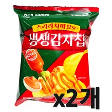 생생감자칩 스리라차마요맛, 2개, 55g