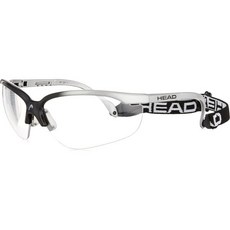 헤드 라켓볼 고글 자외선 차단 기능이 는 프로 엘리트 김서림 방지 스크래치 보호 안경, 은, 1개