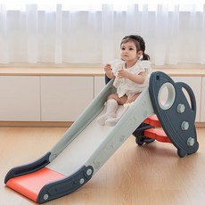 兒童滑滑梯 兒童溜滑梯 嬰幼兒折疊滑滑梯 寶寶滑梯玩具 滑梯 溜滑梯, 1個, 飛碟折疊滑梯航天藍, 航天藍