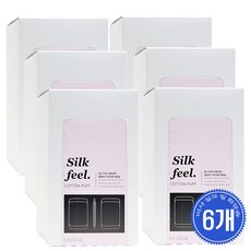 미샤 실크 필 화장솜, 80매입, 6개