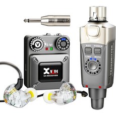 스튜디오 밴드 리허설 라이브 공연을 위한 Xvive U4R 무선 인이어 모니터 시스템 수신기U4R 전용, U4T9 IEM